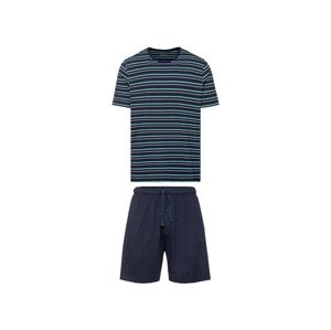 LIVERGY Pánské pyžamo (S (44/46), mintová / navy modrá)