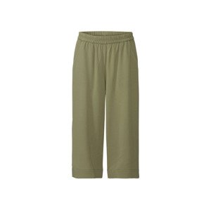 esmara® Dámské culotte kalhoty (adult#female#ne, 44, zelená/pruhovaná)