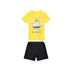lupilu® Chlapecké pyžamo (110/116, žlutá/navy modrá)