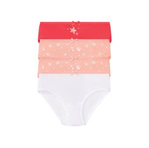 lupilu Dívčí kalhotky, 4 kusy (86/92, červená/růžová/bílá)