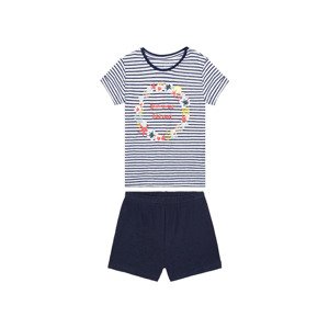 lupilu® Dívčí pyžamo (98/104, navy modrá kroužek)