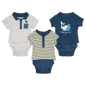 lupilu® Chlapecké body s trikem s BIO bavlnou (baby/infant#male#ne)