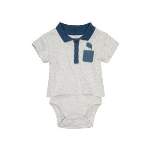 lupilu® Chlapecké body s trikem s BIO bavlnou (86/92, šedá)