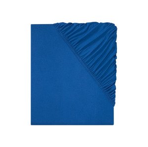 LIVARNO home Žerzejové napínací prostěradlo, 90-100 x (modrá)