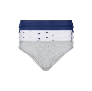 esmara® Dámské kalhotky, 5 kusů (M (40/42), námořnická modrá / šedá / bílá)
