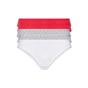 esmara® Dámské kalhotky, 5 kusů (M (40/42), červená/šedá/bílá)