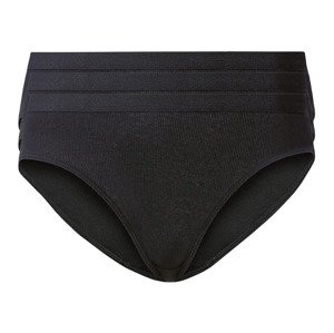 esmara Dámské kalhotky s BIO bavlnou, 3 kusy (XS (32/34), černá)