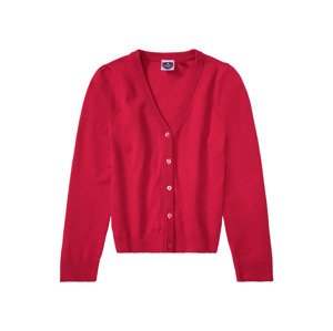 Dívčí pletený svetr (110/116, červená)