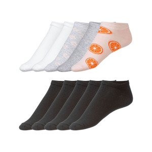 esmara Dámské nízké ponožky BIO, 5 párů