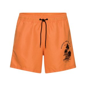 LIVERGY Pánské koupací kraťasy (7/XL, oranžová)