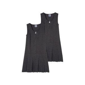 Dívčí šaty, 2 kusy (152, šedá)