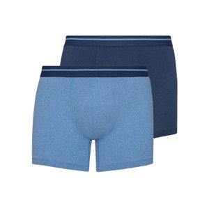 LIVERGY Pánské boxerky, 2 kusy (7/XL, modrá)
