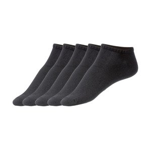 LIVERGY Pánské nízké ponožky BIO (43/46, černá)
