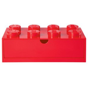 LEGO Zásuvka na psací stůl stavební kostka, 8 (červená)