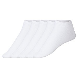 esmara Dámské nízké ponožky s BIO bavlnou, 5 pá (39/42, bílá)