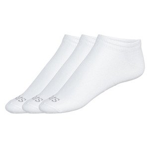 QS by s.Oliver Dámské / Pánské kotníkové ponožky, 3 pár (39/42, bílá)