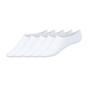 esmara® Dámské nízké ponožky s BIO bavlnou, 5 pá (adult#female, 39/42, bílá)