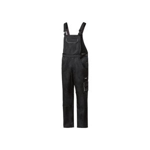 PARKSIDE Pánské pracovní kalhoty s laclem (56, černá/šedá)
