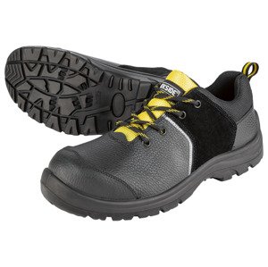 PARKSIDE® Pánská kožená bezpečnostní obuv S3 (adult, 46, černá/žlutá)