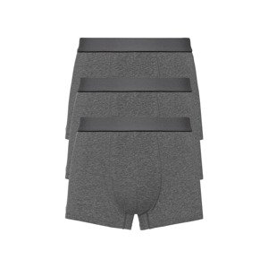 LIVERGY Pánské boxerky, 3 kusy (4/S, šedá)