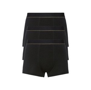 LIVERGY Pánské boxerky, 3 kusy (7/XL, černá)