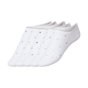 esmara® Dámské nízké ponožky s BIO bavlnou, 5 pá (adult#female, 35/38, bílá/černá/puntíky)