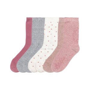 pepperts!® Dívčí ponožky, 7 párů (child 2 years onwards#female, 39/42, růžová/šedá)
