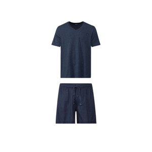 LIVERGY Pánské pyžamo (M (48/50), navy modrá melánž/navy modrá)