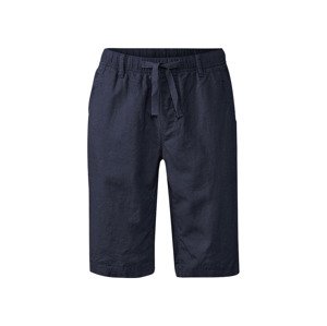 LIVERGY® Pánské lněné bermudy (adult#male#ne, 56, navy modrá)