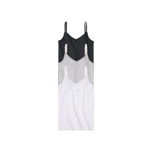 pepperts!® Dívčí žebrovaný top, 3 kusy (child#female#ne, 134/140, černá/zelená/bílá)