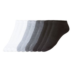 LIVERGY® Pánské nízké ponožky, 10 párů (adult#male, 39/42, bílá/šedá/černá)