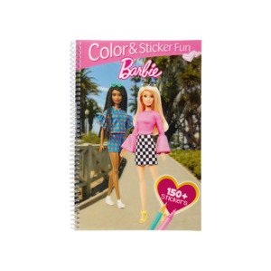 Dětské omalovánky se samolepkami (Barbie)