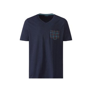 LIVERGY Pánské triko na spaní (M (48/50), navy modrá)