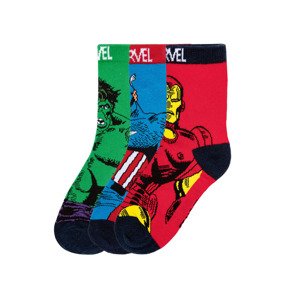 Chlapecké ponožky, 3 páry (35/38, Marvel)