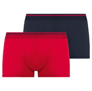 LIVERGY® Pánské boxerky s BIO bavlnou, 2 kusy (adult#male#ne#undershorts, 6/L, navy modrá / červená)