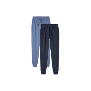 pepperts!® Dívčí tepláky, 2 kusy (146/152, navy modrá / modrá)