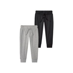 lupilu® Chlapecké tepláky, 2 kusy (98/104, černá/šedá)