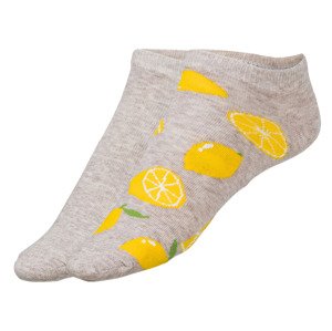 Dámské / Pánské nízké ponožky, 2 páry (39/42, citrón)