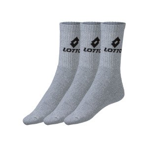 Lotto Dámské / Pánské sportovní ponožky, 3 pár (43/46, šedá)