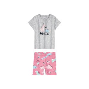 lupilu Dívčí pyžamo (98/104, šedá/růžová)