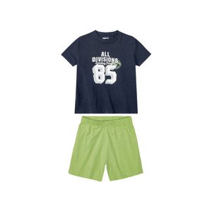 pepperts!® Chlapecké pyžamo (child 2 years onwards#male, 146/152, navy modrá / limetková)