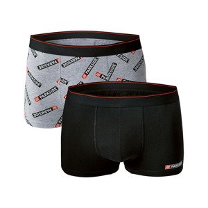 PARKSIDE Pánské boxerky, 2 kusy (7/XL, černá/šedá/červená)