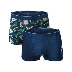 PARKSIDE Pánské boxerky, 2 kusy (6/L, námořnická modrá / vzor)