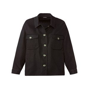esmara® Dámský flanelový overshirt (adult#female, 40, černá)
