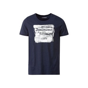 LIVERGY® Pánské triko (M (48/50), navy modrá)