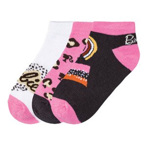 Dívčí ponožky, 3 páry (23/26, Barbie)