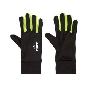 crivit Dámské / Pánské funkční rukavice (9, černá/žlutá)