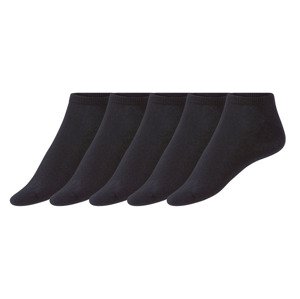 esmara Dámské nízké ponožky, 5 párů (39/42, černá)