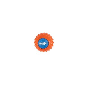 Nerf Dog Psí hračka: pískací tenisový míček (oranžová/modrá, hroty)