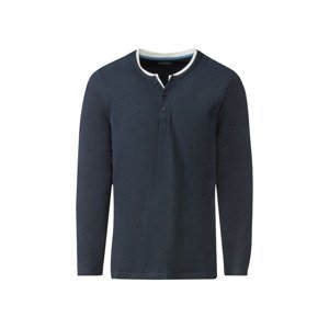 LIVERGY Pánské triko s dlouhými rukávy (S (44/46), navy modrá)